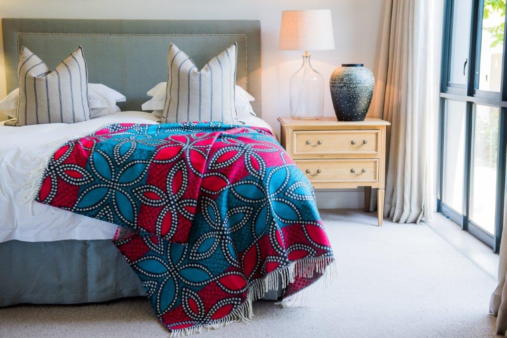 Wax Print Kingfisher/Red